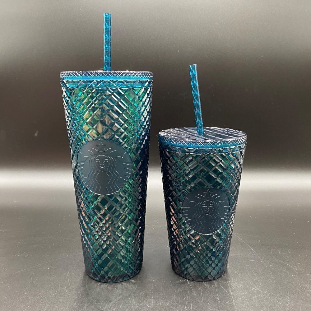 Starbucks Limited Edition Emerald Green Jeweled Venti (24oz) & Grande (16oz)
